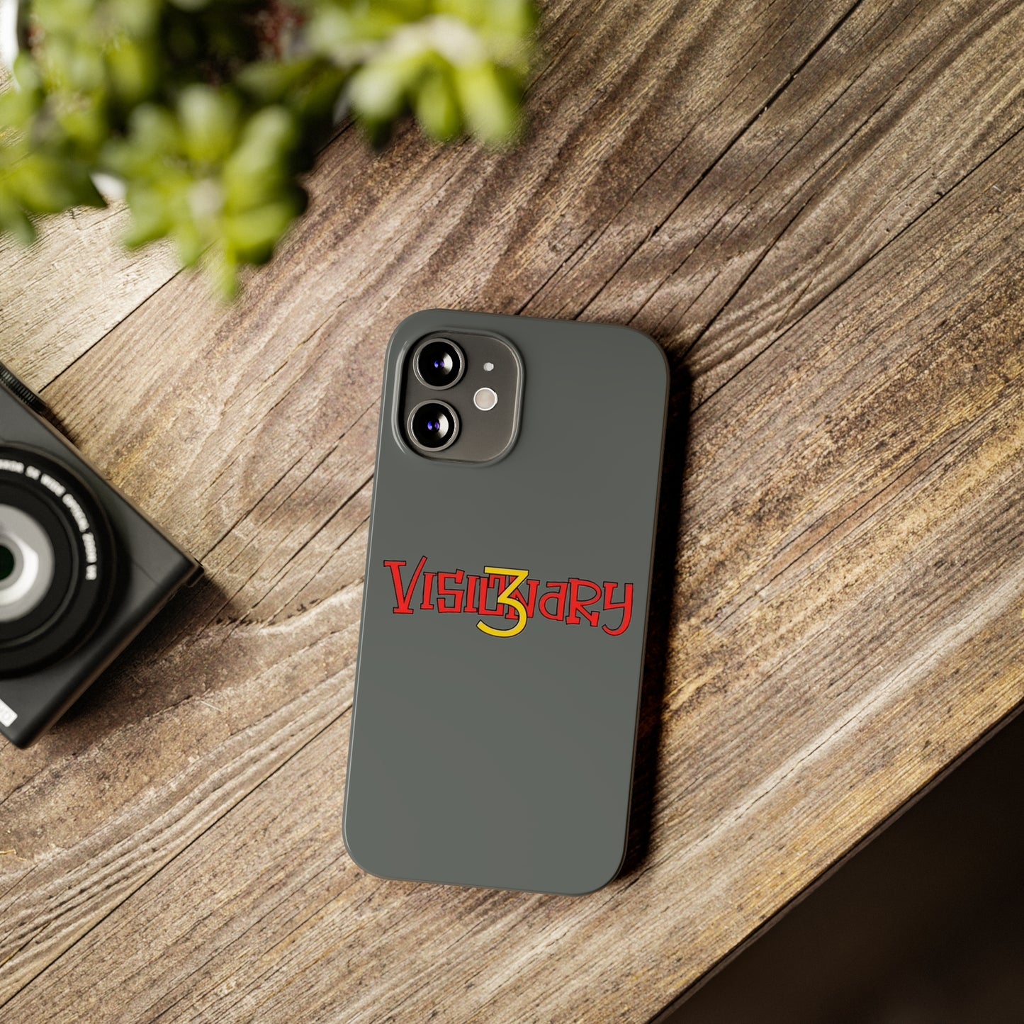 Dark Grey Visionary iPhone Case