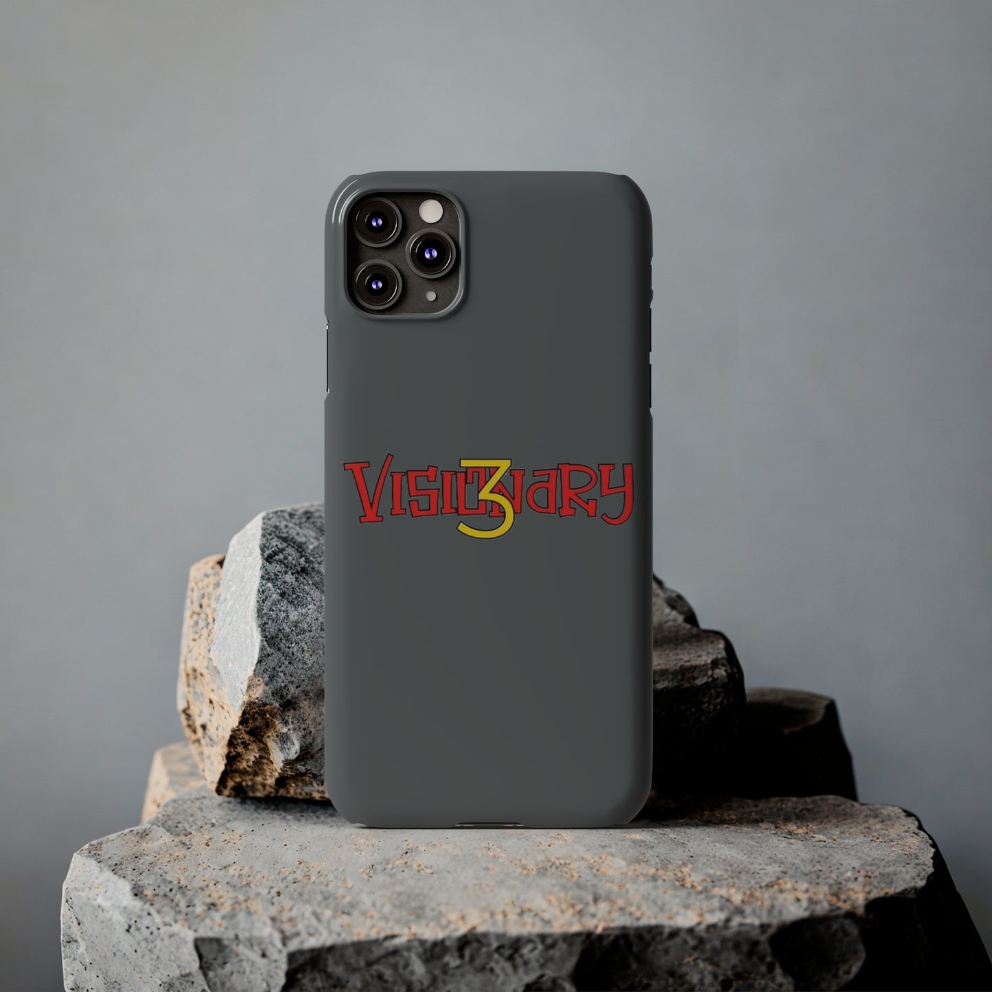 Dark Grey Visionary iPhone Case