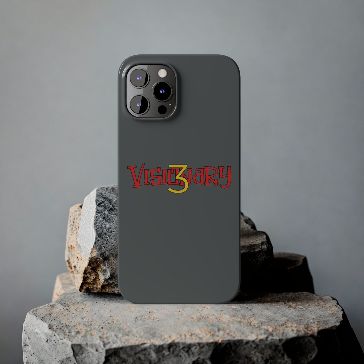 Dark Grey Visionary iPhone Case