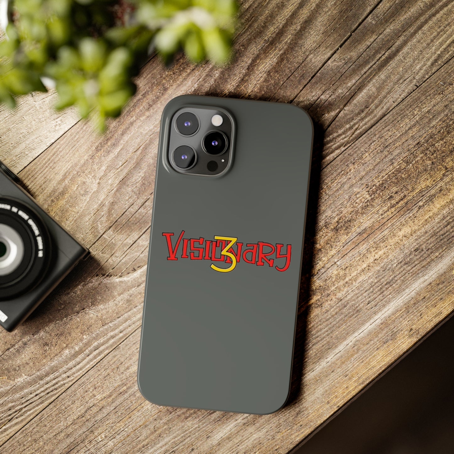 Dark Grey Visionary iPhone Case