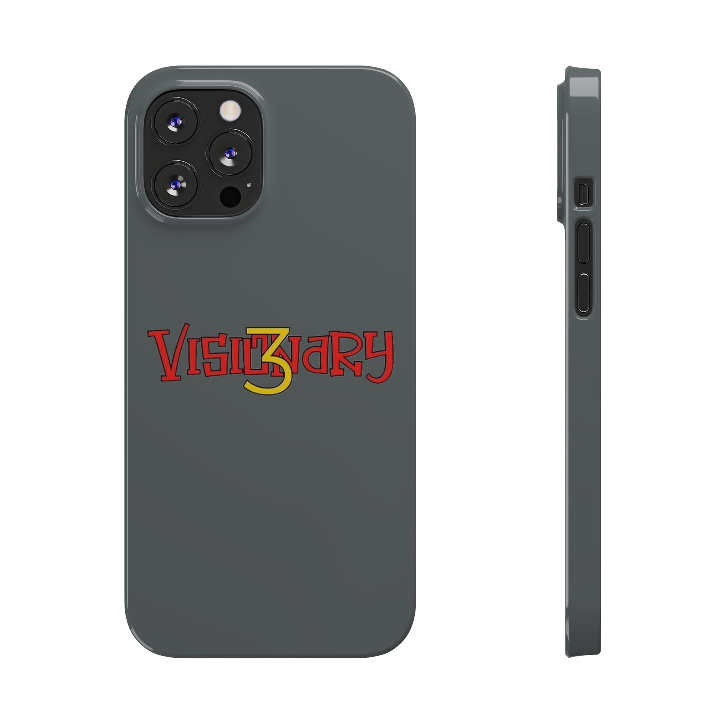 Dark Grey Visionary iPhone Case