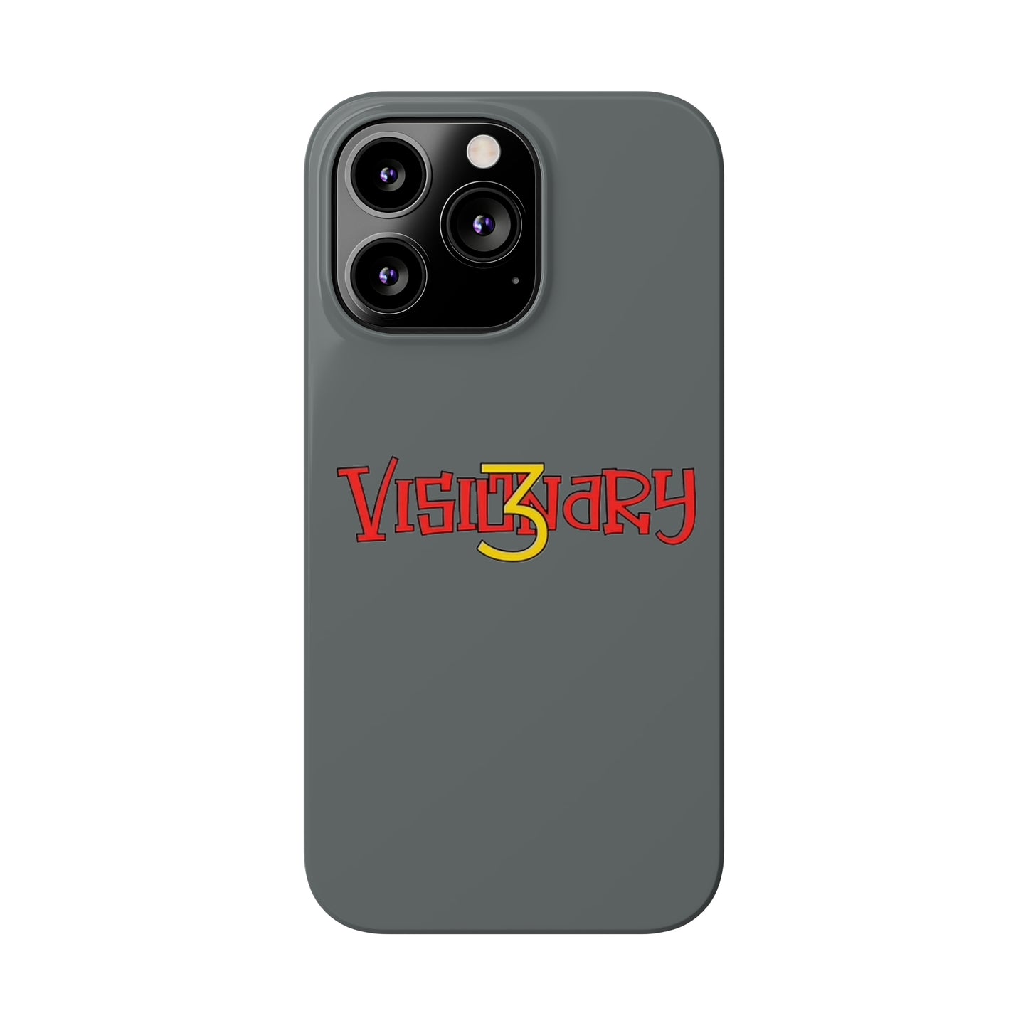 Dark Grey Visionary iPhone Case