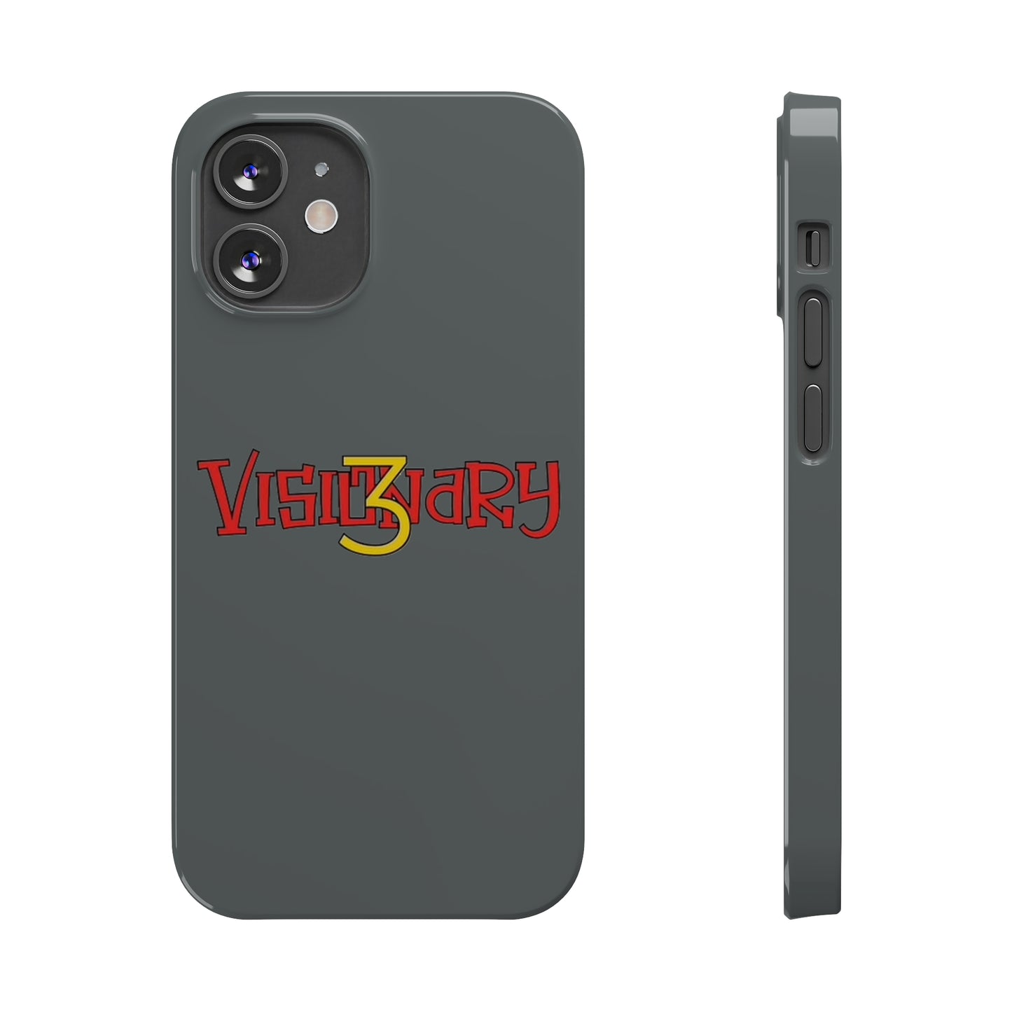 Dark Grey Visionary iPhone Case