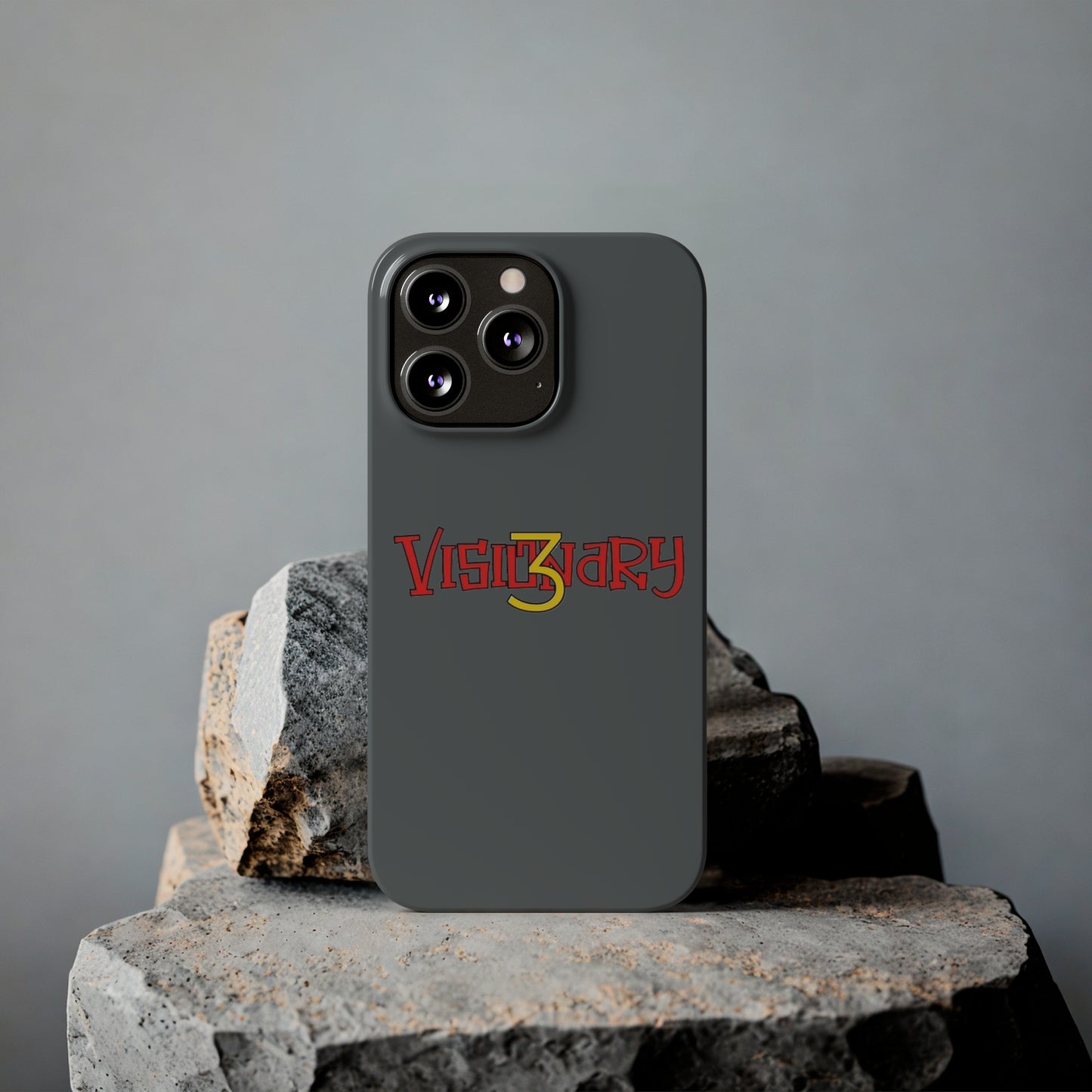 Dark Grey Visionary iPhone Case