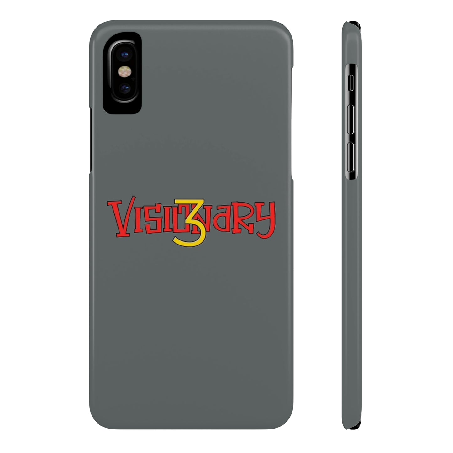 Dark Grey Visionary iPhone Case