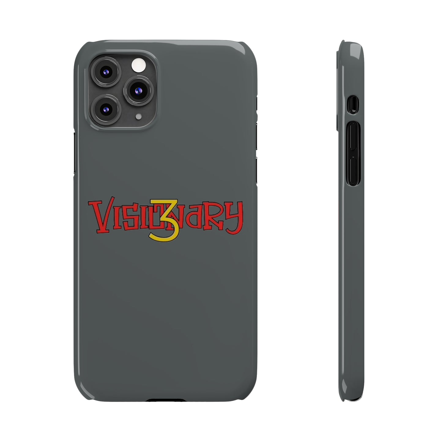 Dark Grey Visionary iPhone Case